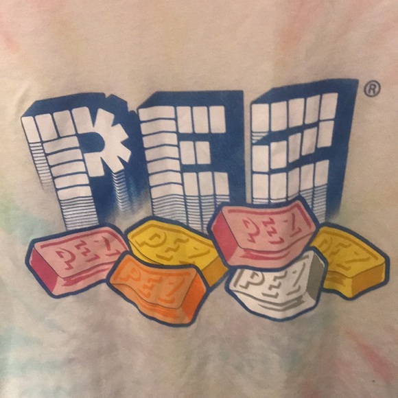 Fantastic Official Tye Dye  PEZ Candy Tshirt Retro 🔥 - Picture 3 of 5